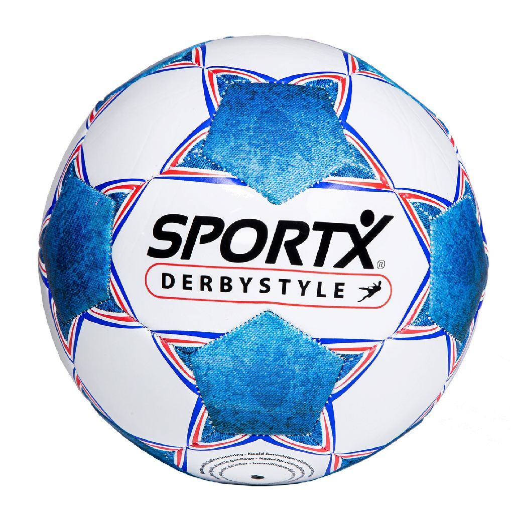 SportX Football Derbystyle Blue White 330-350gr