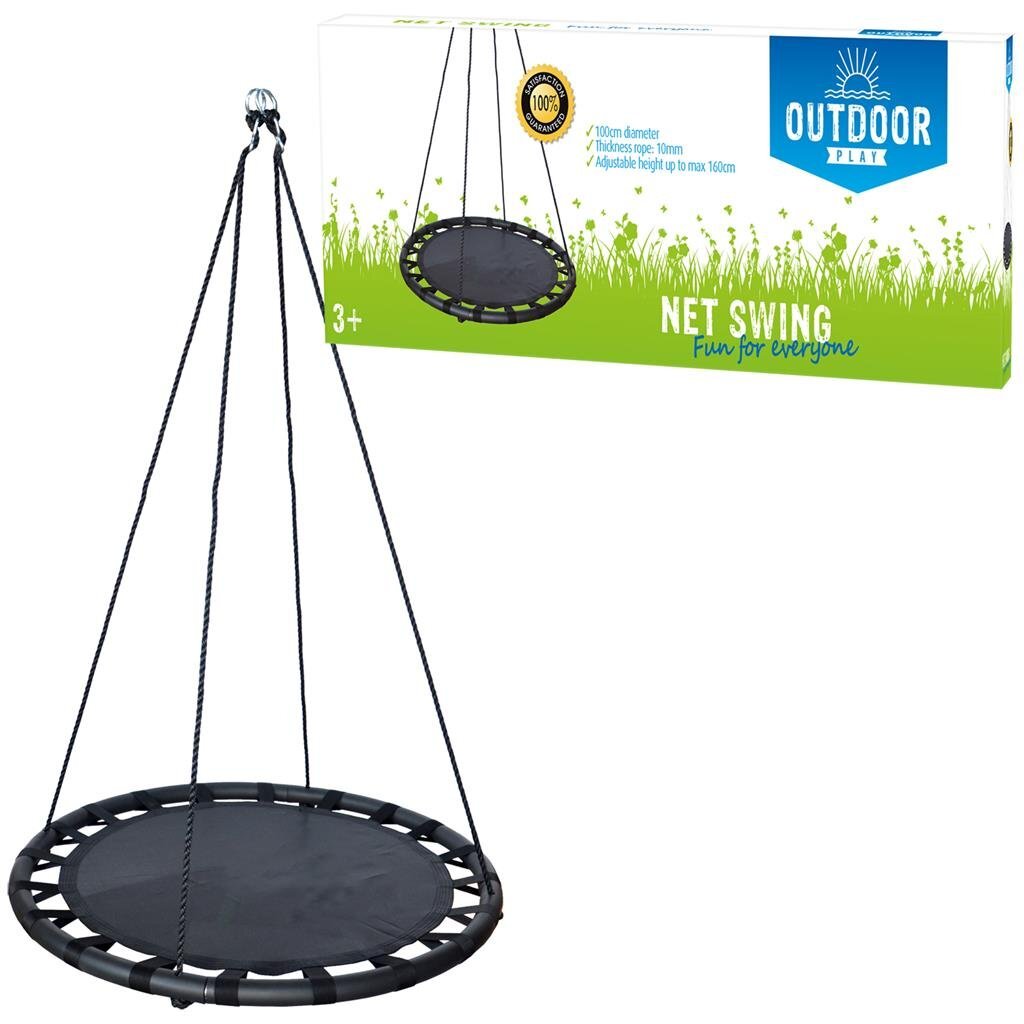 Jeu extérieur tapis swing extérieur 100 cm noir