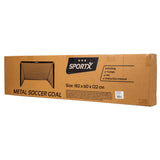 SportX metal football goal 182x60x122 cm black