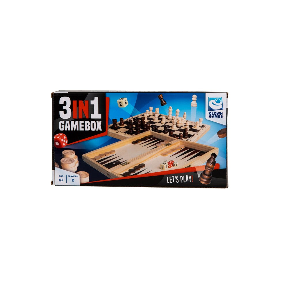 Juegos de payaso 3in1 Box Box Wood