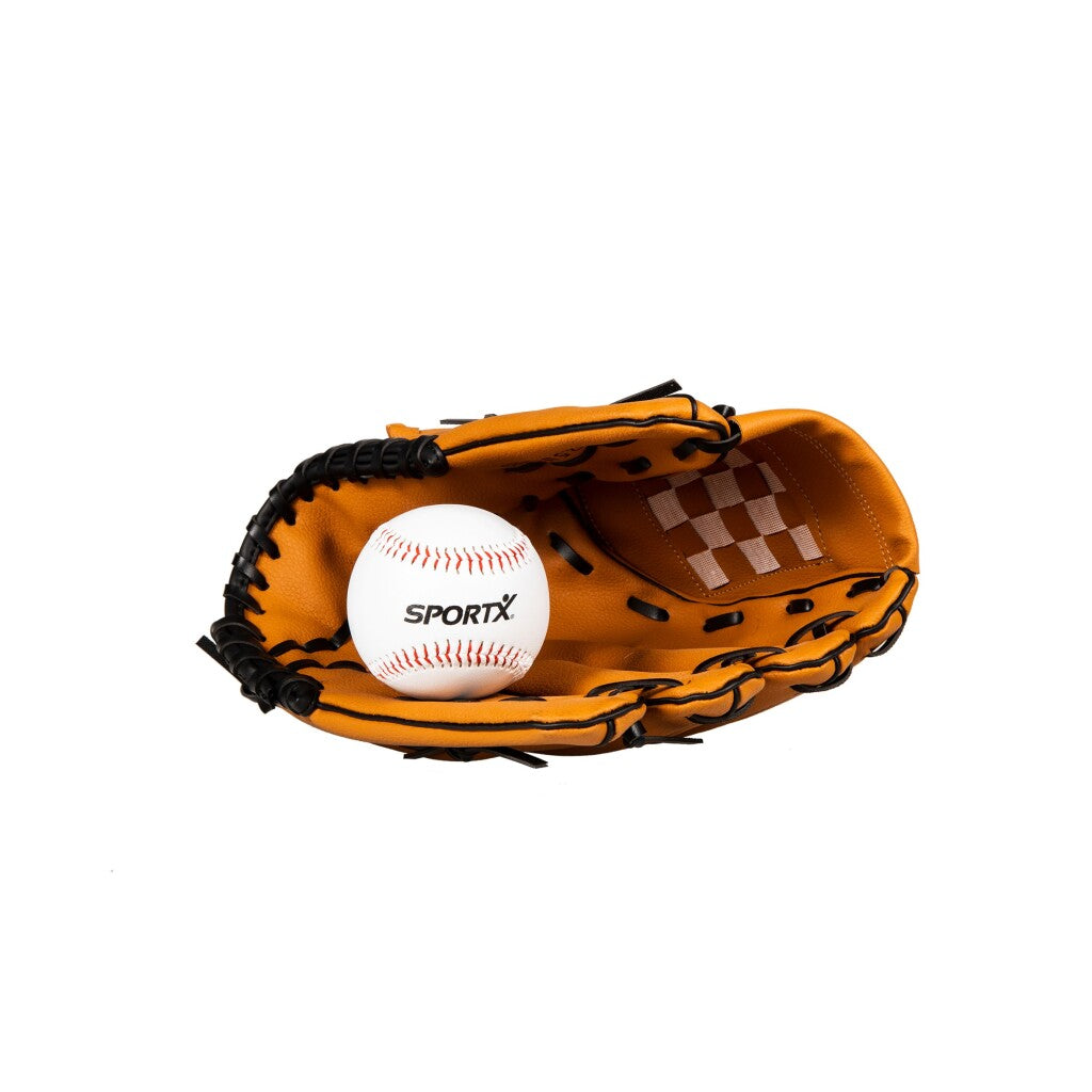 Guante de béisbol Sportx con pelota