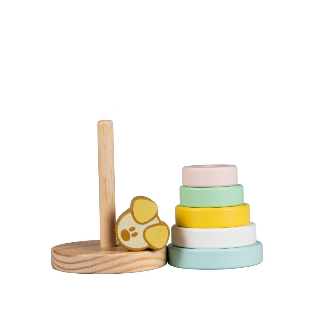 Rubo Toys Woezel in Pip Pip Baby Stack Tower, 7dlg.