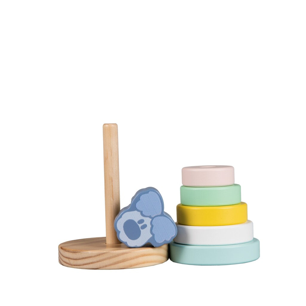 Rubo Toys Woezel und Pip Woezel Baby Stack Tower, 7dlg.