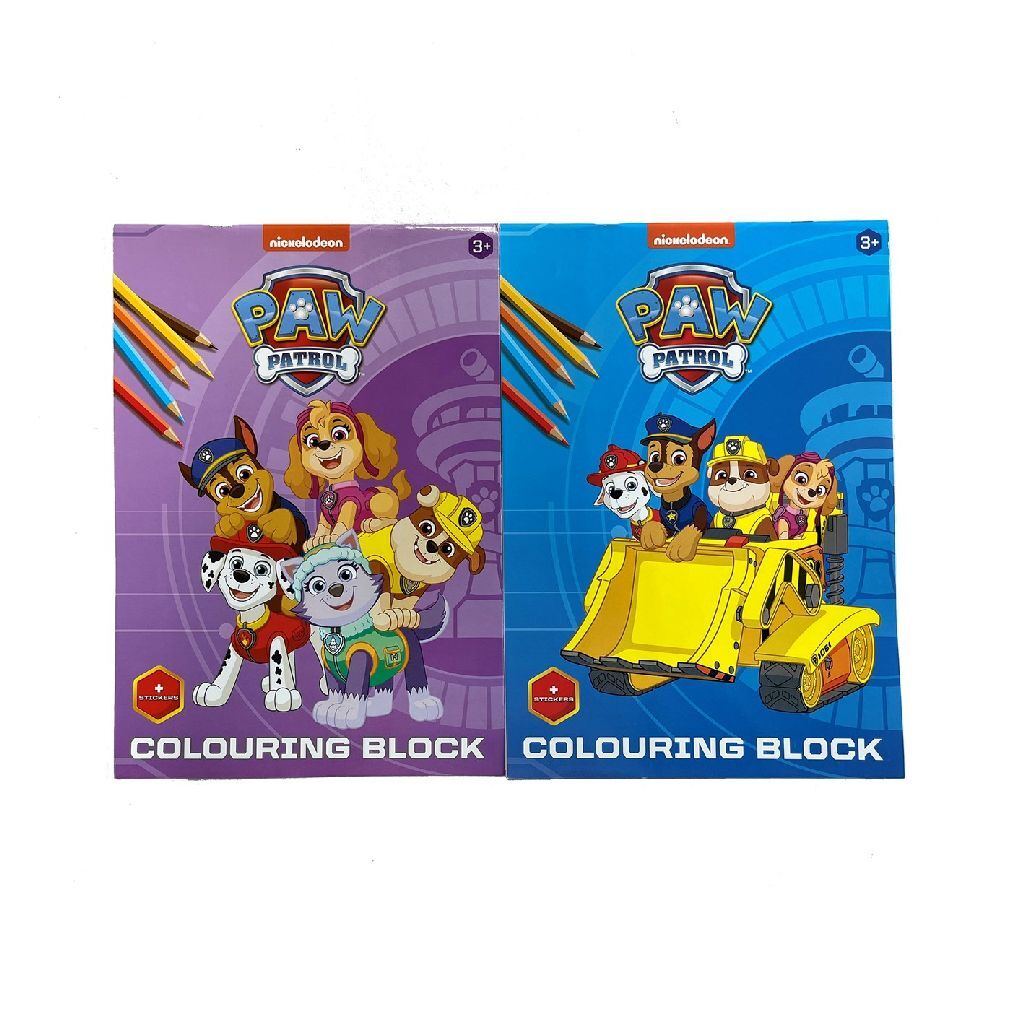 Paw Patrol A4 Coloring Book + adesivi