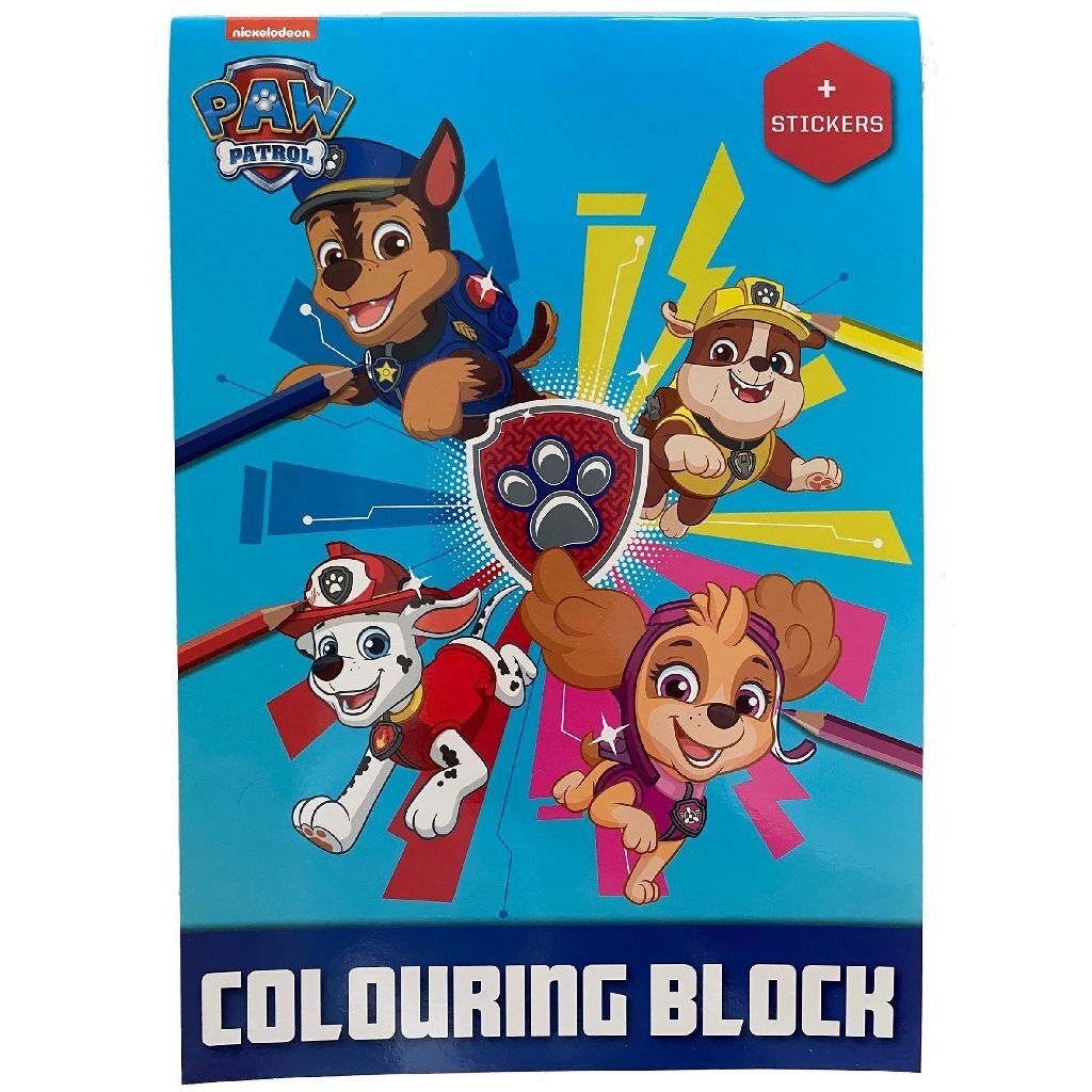 PAW PATROL A4 Kolorowanka + naklejki