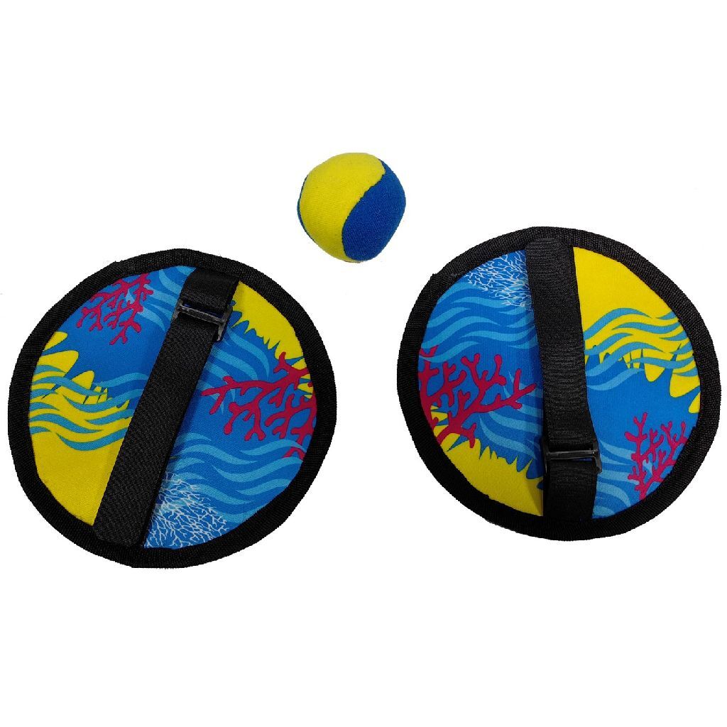 Summertime Soft Cat Cat Ball Set Blue Yellow