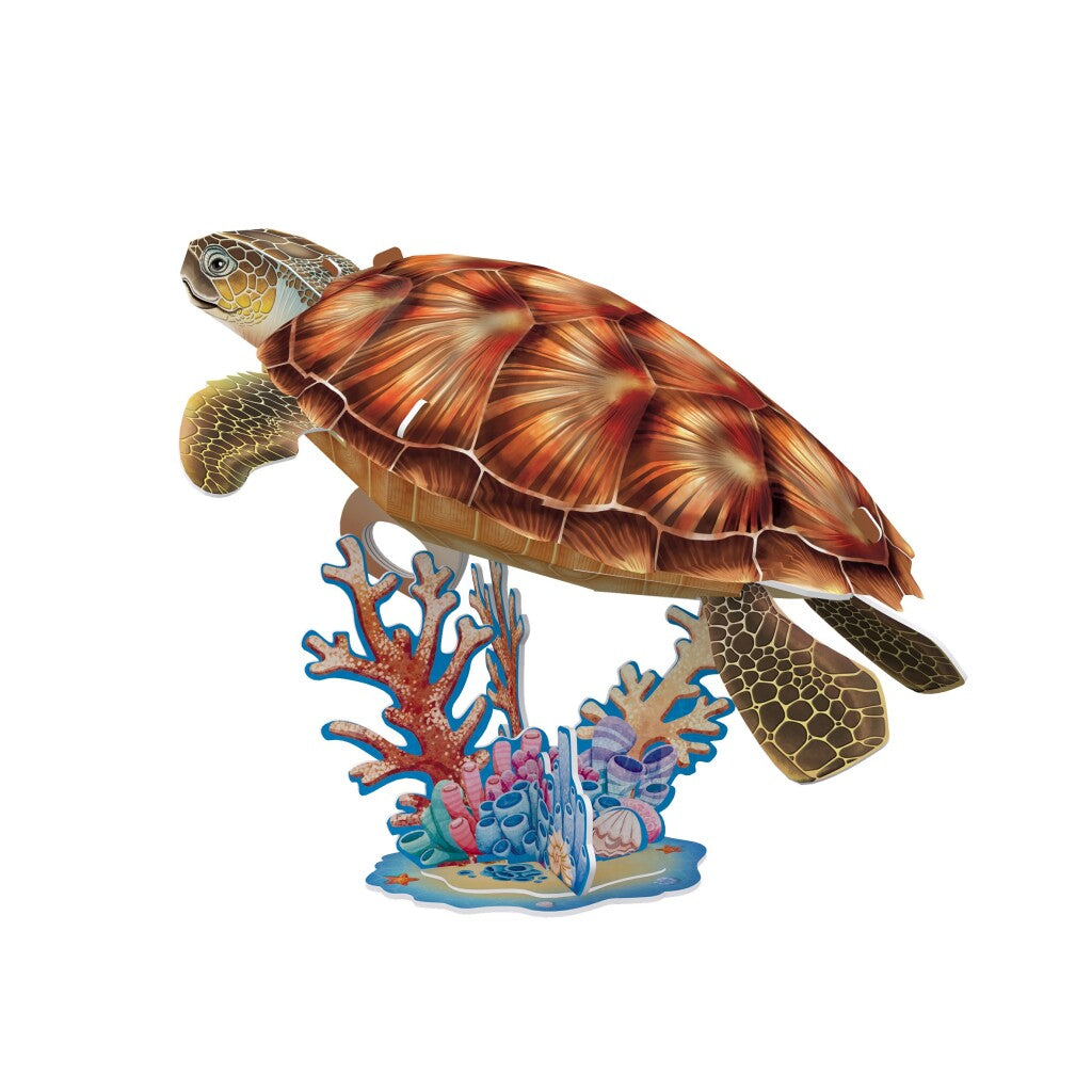 Diversión cúbica National Geographic 3d Puzzle Tortuga marina 31 piezas