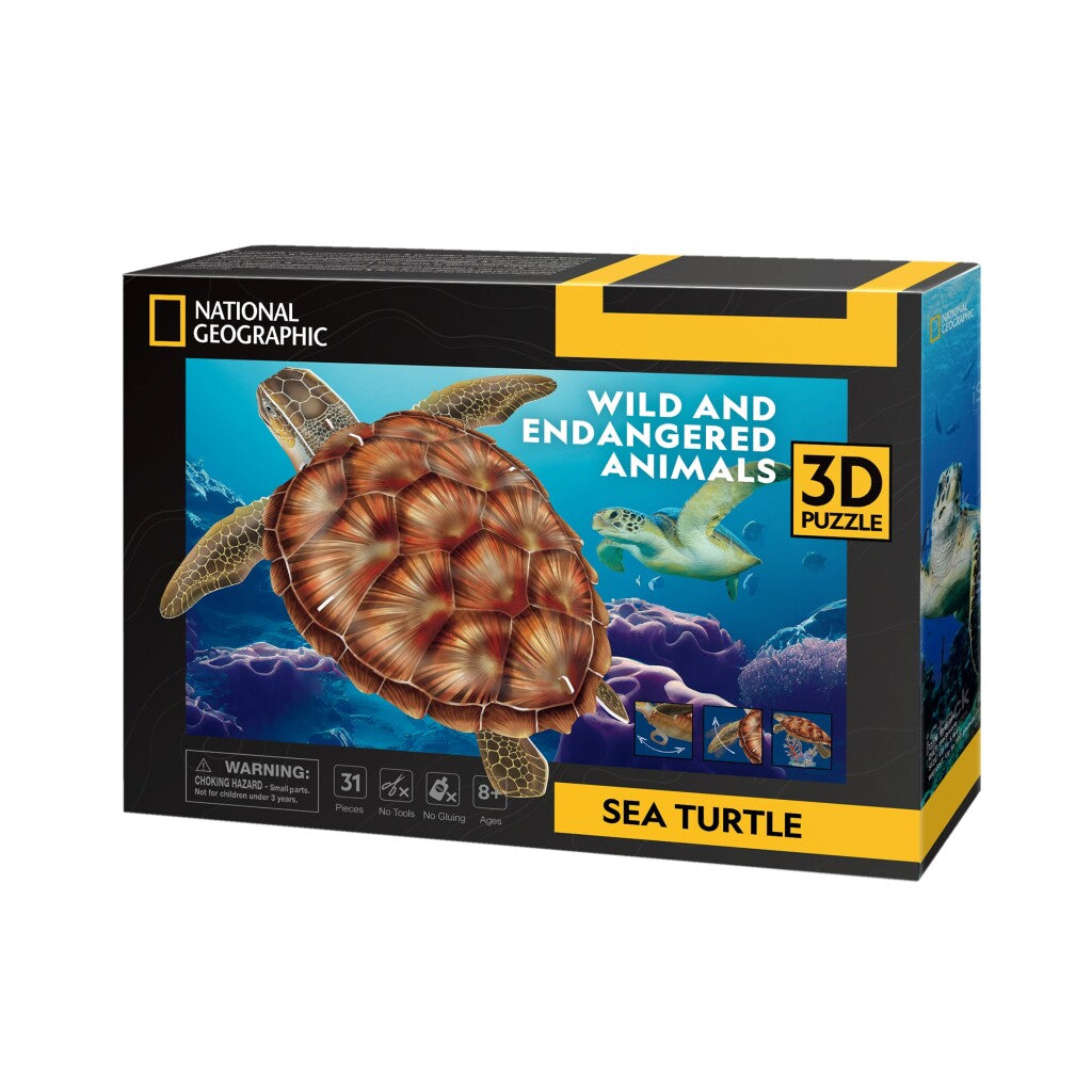 Cubic Fun National Geographic 3D Puzzle Sea Turtle 31 stykker