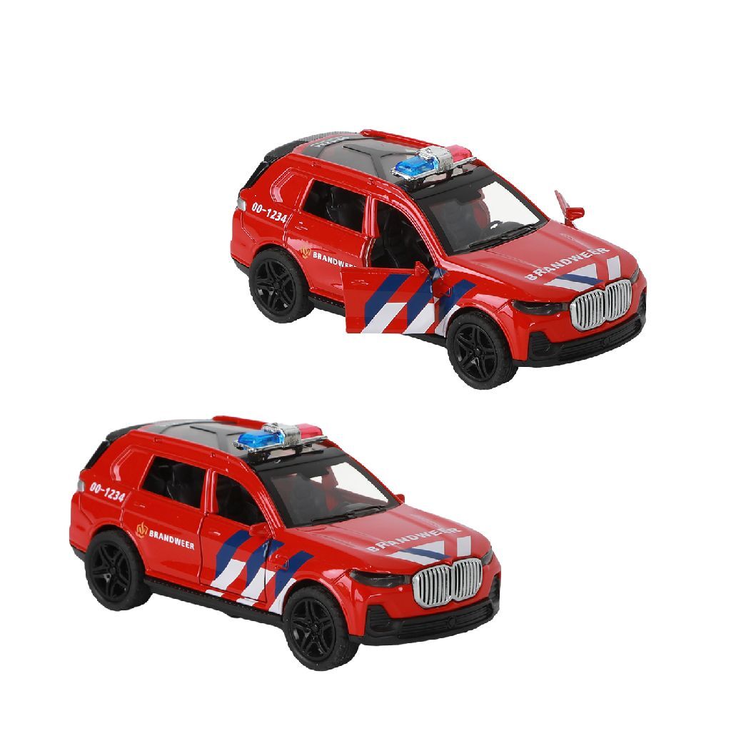 112 Pull-Back Fire Brigade SUV 1:36 + Světlo a zvuk