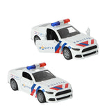 112 Pullback Police Sports Car 1:36 + Lätt och ljud