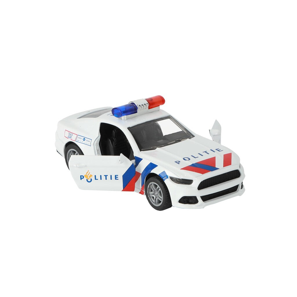 112 Pullback Police Sports Car 1:36 + Lätt och ljud