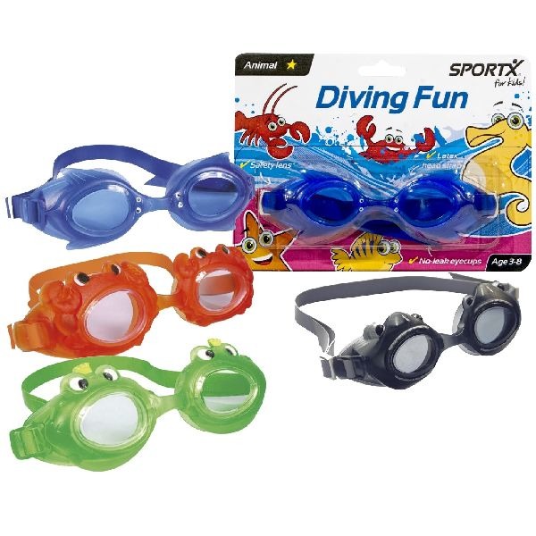 Sportx Kids Chloro Glasses Animal 3-8 år