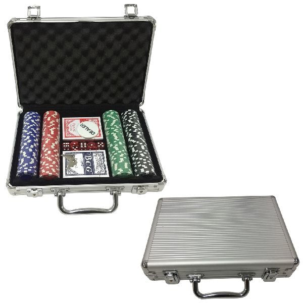 Klown Games Poker Set In Aluminium kovček, 202dlg.