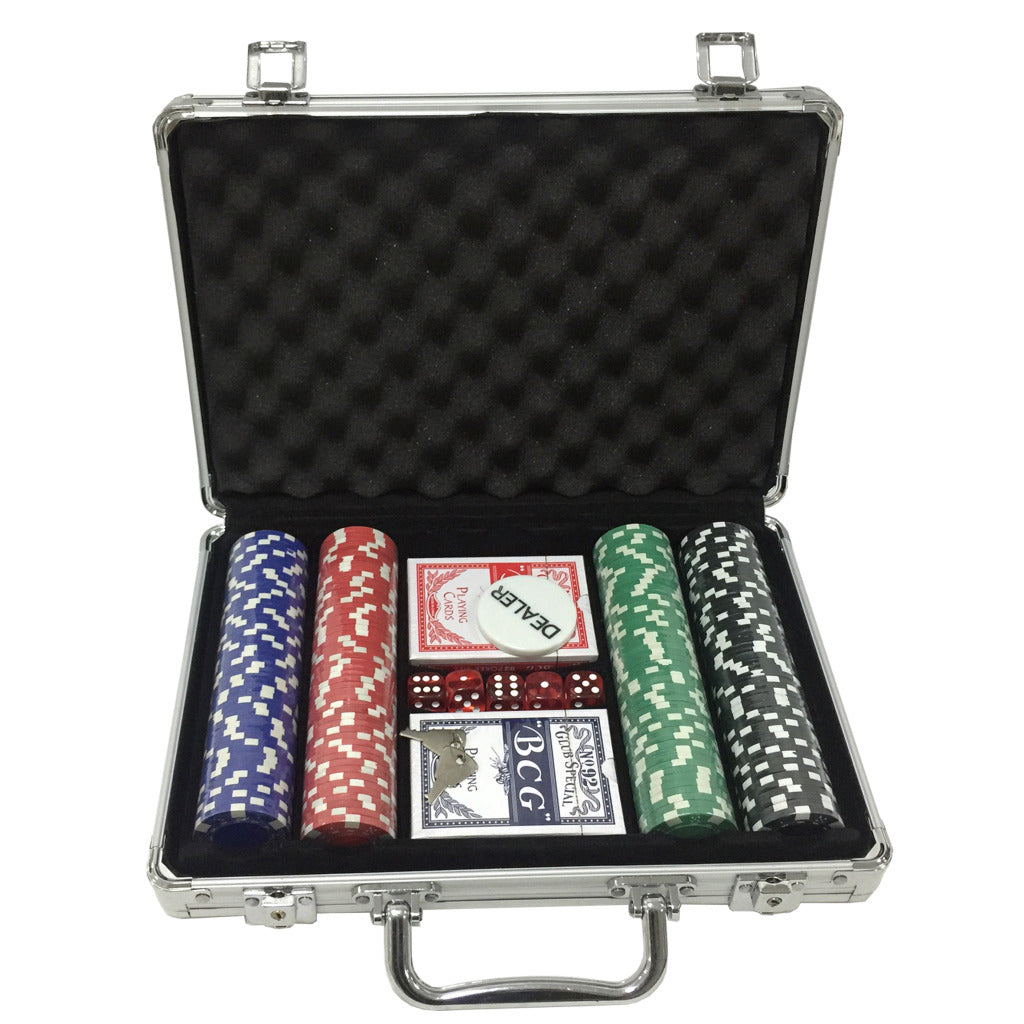 Klown Games Poker Set In Aluminium kovček, 202dlg.