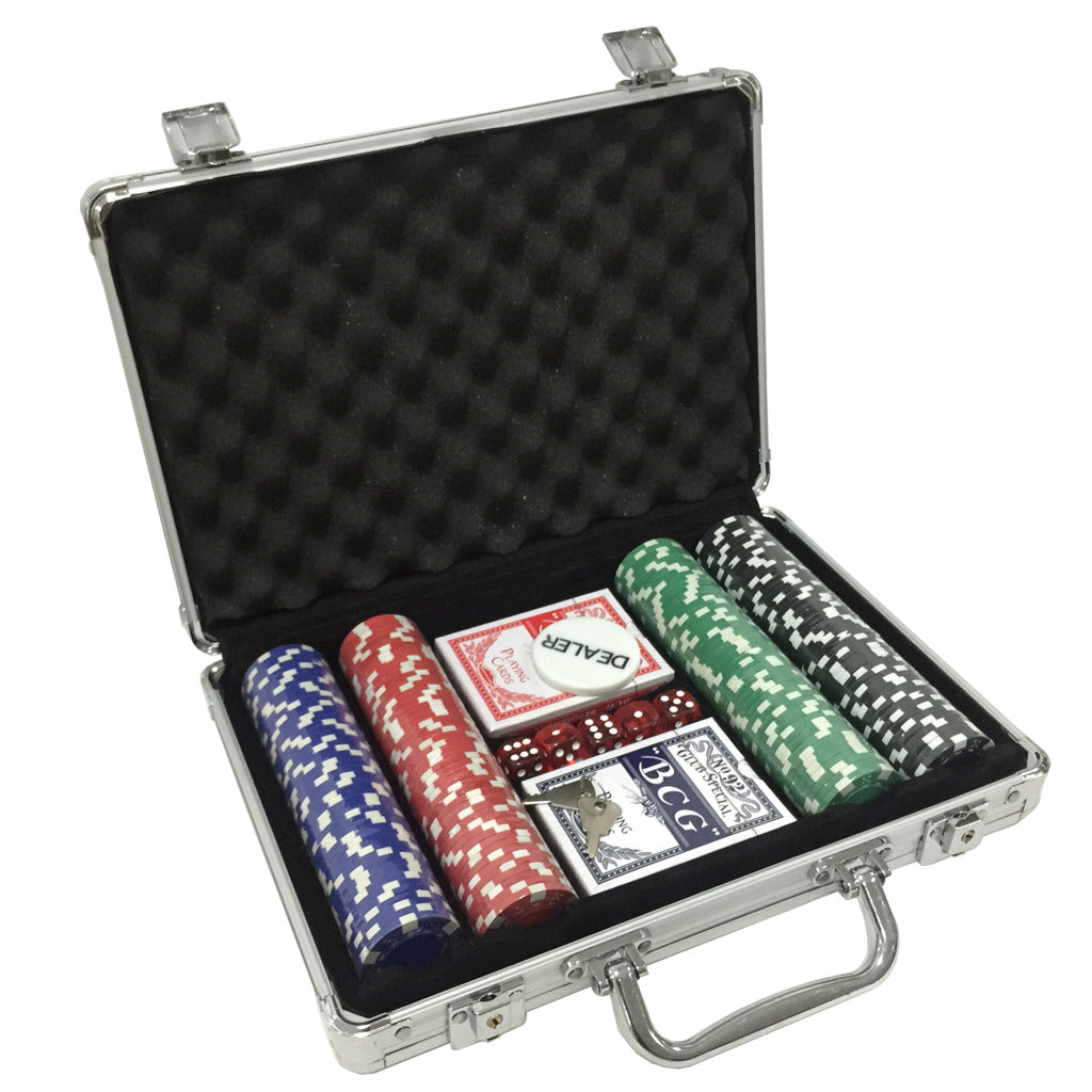 Clown Games Poker set dans une valise en aluminium, 202dlg.