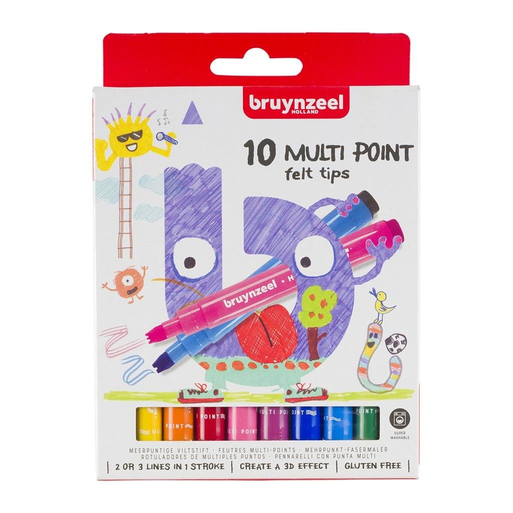 Bruynzeel Kids Zigzag Viltstifts, 10: e.