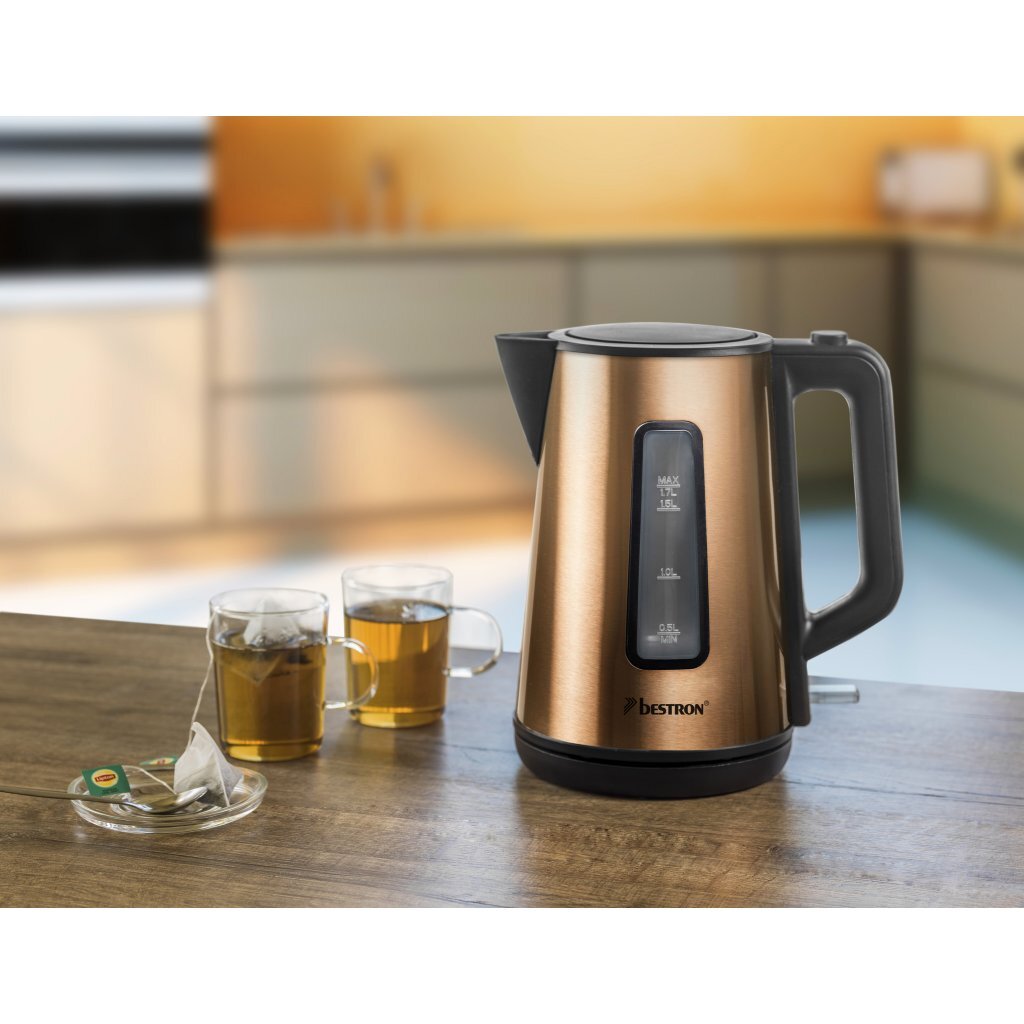 Bestron Awk1000co Kettle 1,7L 2200 W Copper Black