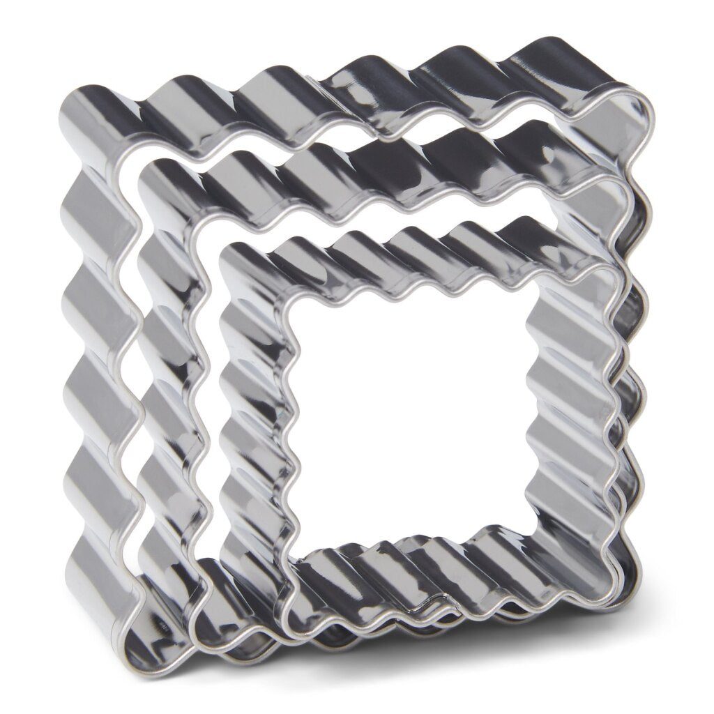 Patisse protruding shapes square 3-part stainless steel