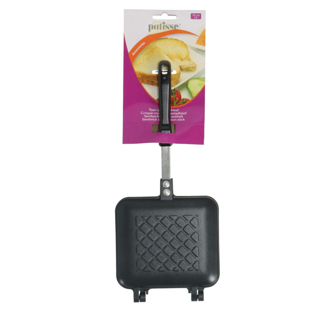 Patisse Patisse Metalen Tosti-IJzer Antikleef Zwart