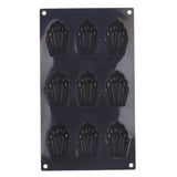 Patisse Madeleinevorm 9 Vaks 29x17 cm silicone nero