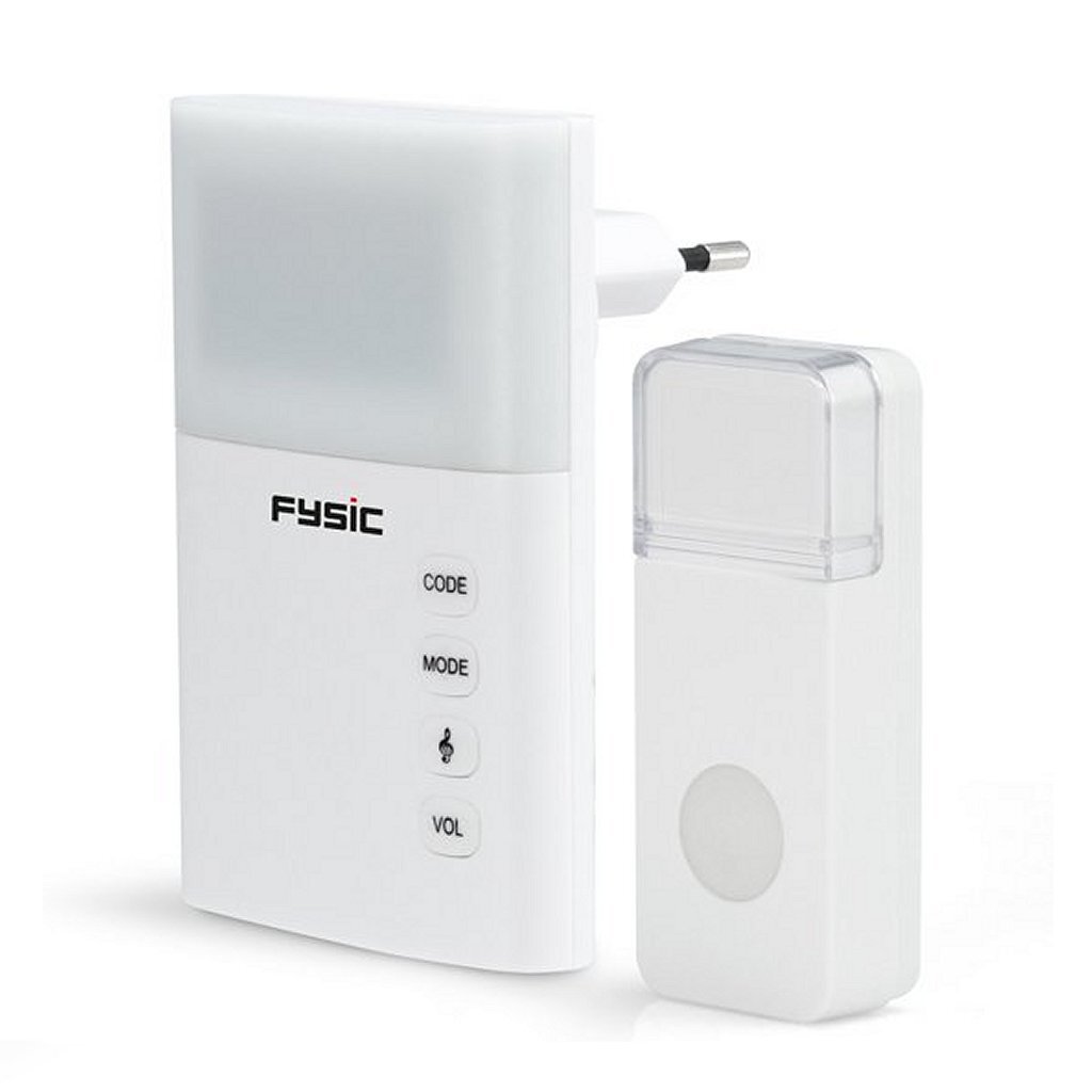 Fysic FD-110 Wireless doorbell with flash white