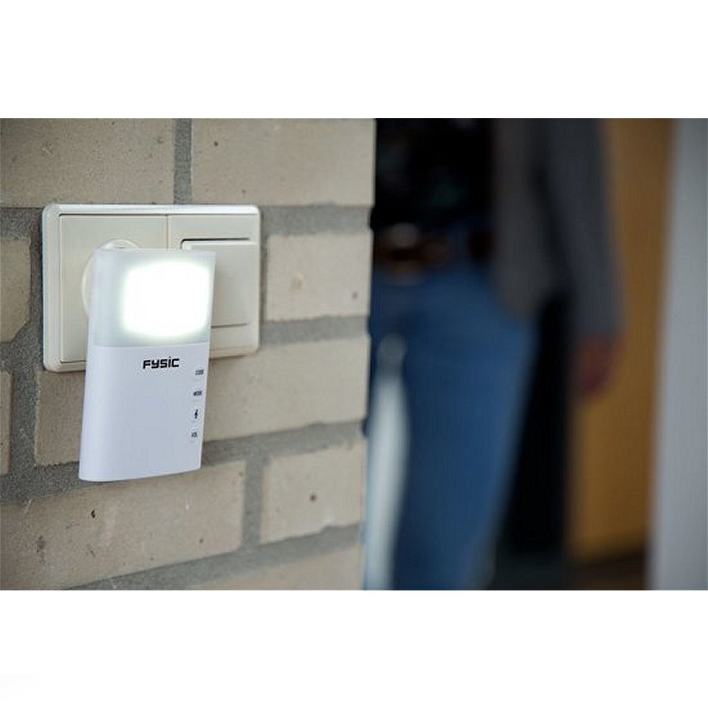 Fysic FD-110 Wireless doorbell with flash white