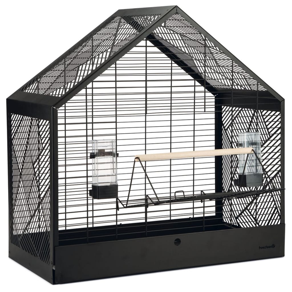 BEEZTEES BEEZTEES Cage d'oiseau Yara 71x35x70 cm Black