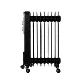 Inventum inventum ko931b oliegevulde radiator 2000w zwart zilver