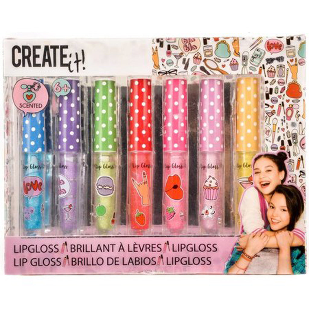 Create It! Beauty Lipgloss Geur Glitter, 7st.