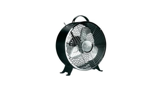 TRISAR VE-5966 Retro Table Fan Black 25cm