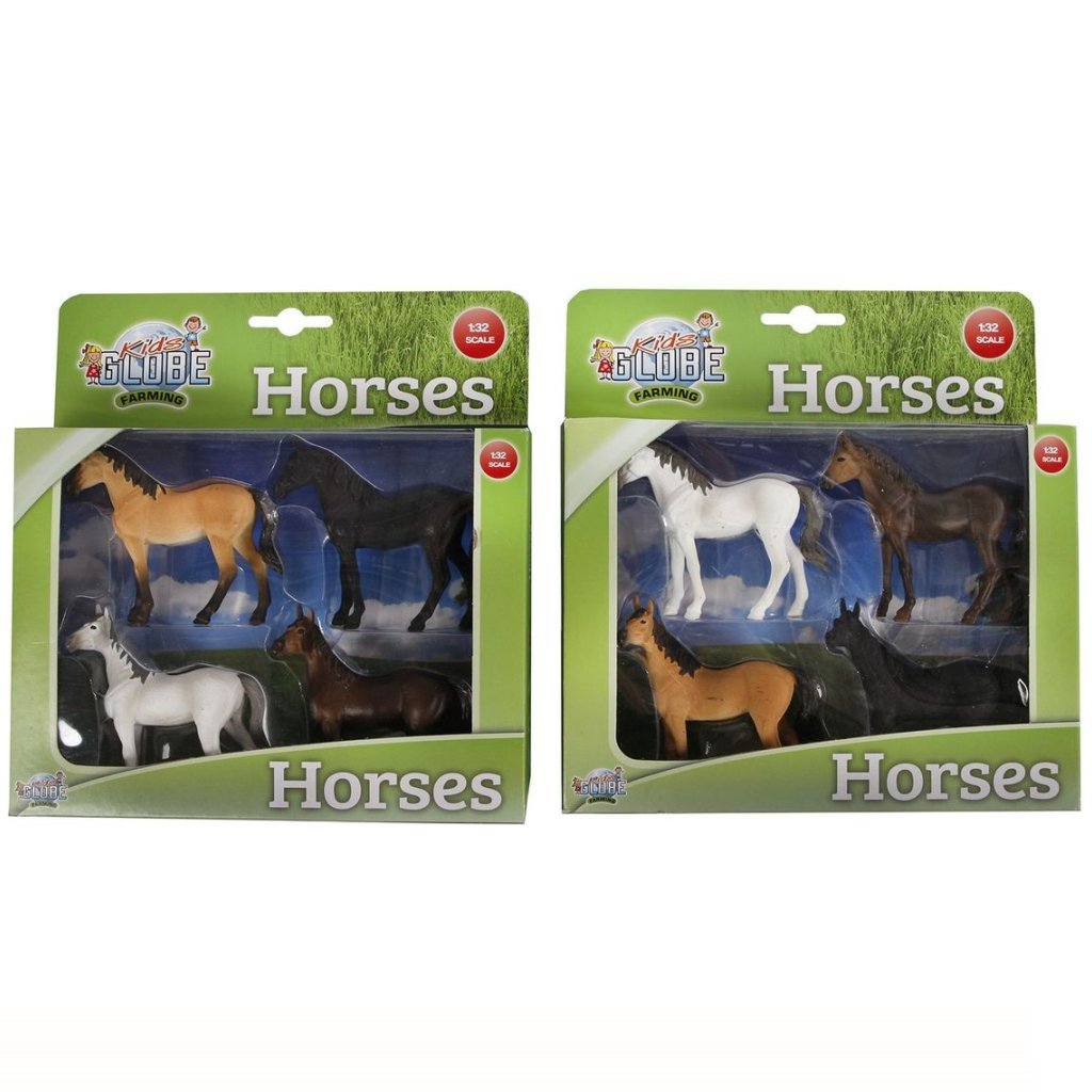 Kinder Globe Globe Horses, 4st. 1:32