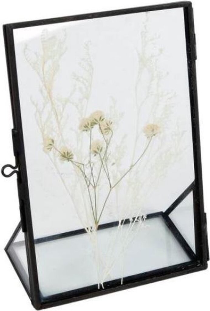 Van Manen Van Heren Fotorahmen trockene Blumen 11 x 16 cm Stahlglas schwarz