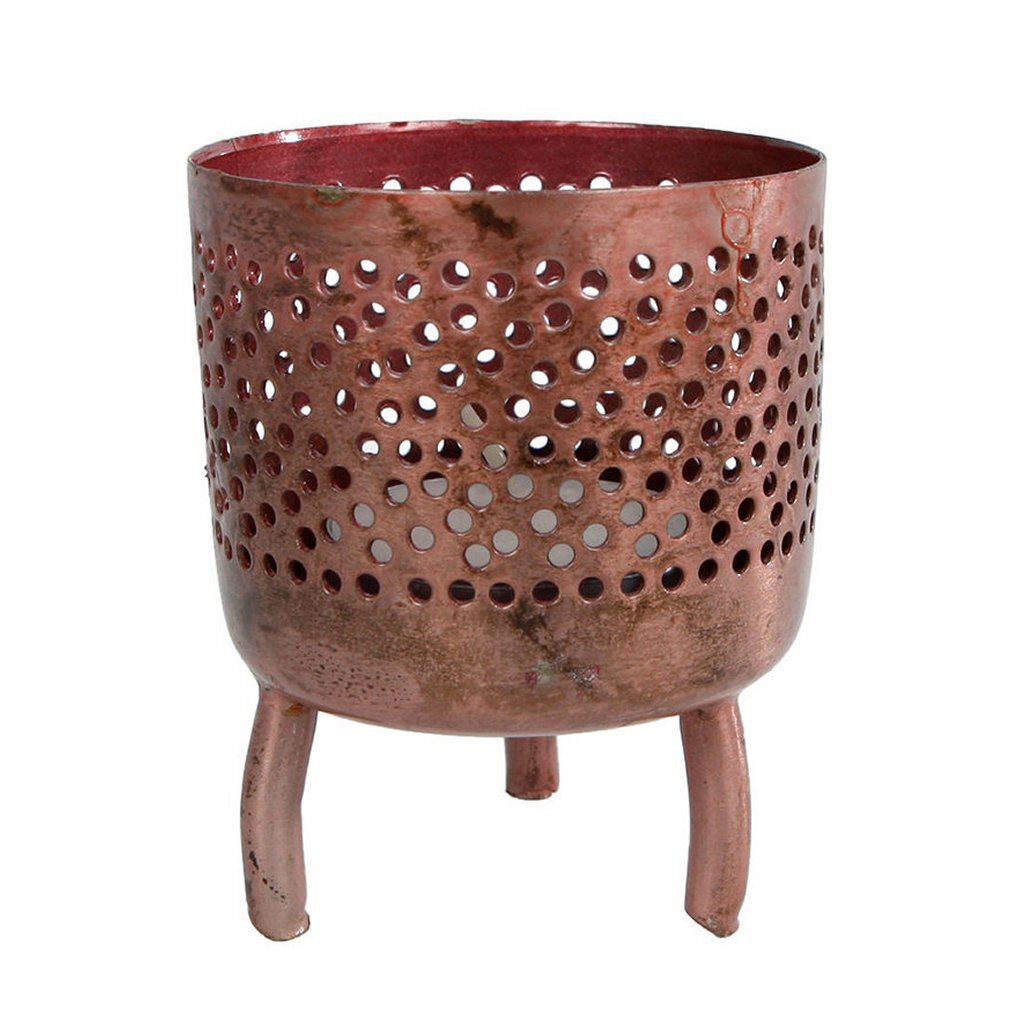 Gifts Amsterdam Metal tealight holder Luca 6x6x8 cm copper