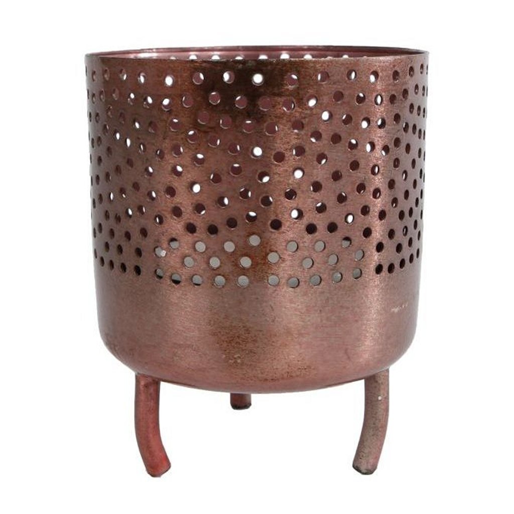 Gaver Amsterdam Metal Tealight Holder Luca 10x8 cm kobber