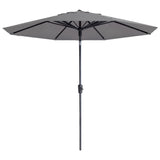 Madison Parasol Paros II Luxe 300 cm lichtgrijs