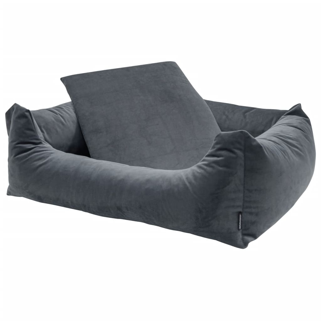 Madison dog bed velvet 100x80x25 cm gray