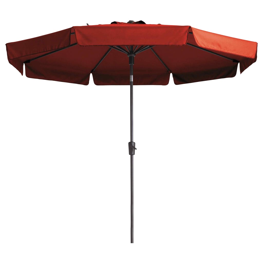 Madison Parasol Flores Luxus um 300 cm Ziegelrot rot