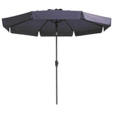 Madison Parasol Flores Luxury around 300 cm sapphire blue