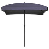 Madison Parasol Patmos lujoso rectangular 210x140 cm de zafiro azul