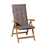 Madison CHAIR KUSHION MAT HARD BACK STADLAND 123X50 CM Taupe