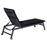 Madison Lounger Këssen Basis 200x60 cm schwaarz