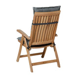 Madison Chair polštář s vysokým zády BASIC 123x50 cm šedá