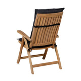 Madison Chair polštář s vysokým zády BASIC 123x50 cm černá