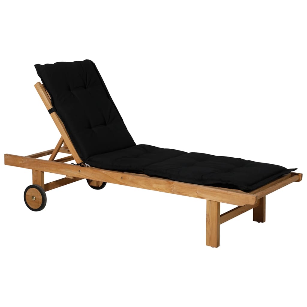 Madison Lounger Kissen Panama 200x60 cm Schwarz