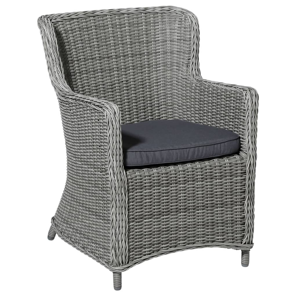 Madison seat cushion for Wicker Garden chair Panama 48x48 cm Gray