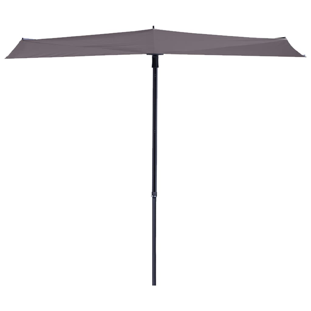 Madison Balkon Parasol Wave 270x150 cm Taupe Pac3p015