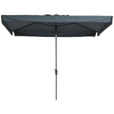 Madison Parasol Delos Luxury 300x200 cm PAC5P014 siva