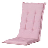 Coussin de chaise Madison avec dossier haut Panama 123x50 cm rose doux