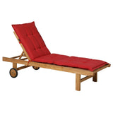 Madison Lounger Cushion Panama 200x60 cm mursten rød