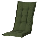 Cuscino della sedia Madison con Panama posteriore alto 123x50 cm verde